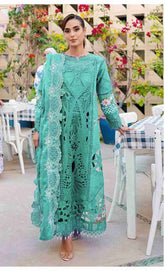 Cotton Fabric Embroidery Work Suit